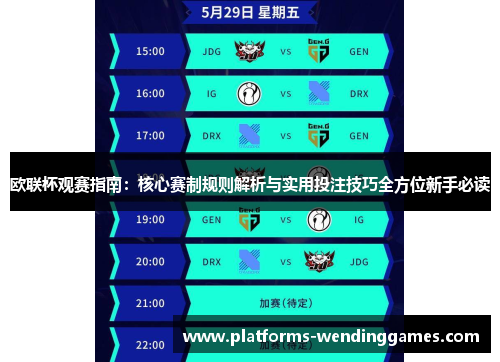 欧联杯观赛指南：核心赛制规则解析与实用投注技巧全方位新手必读